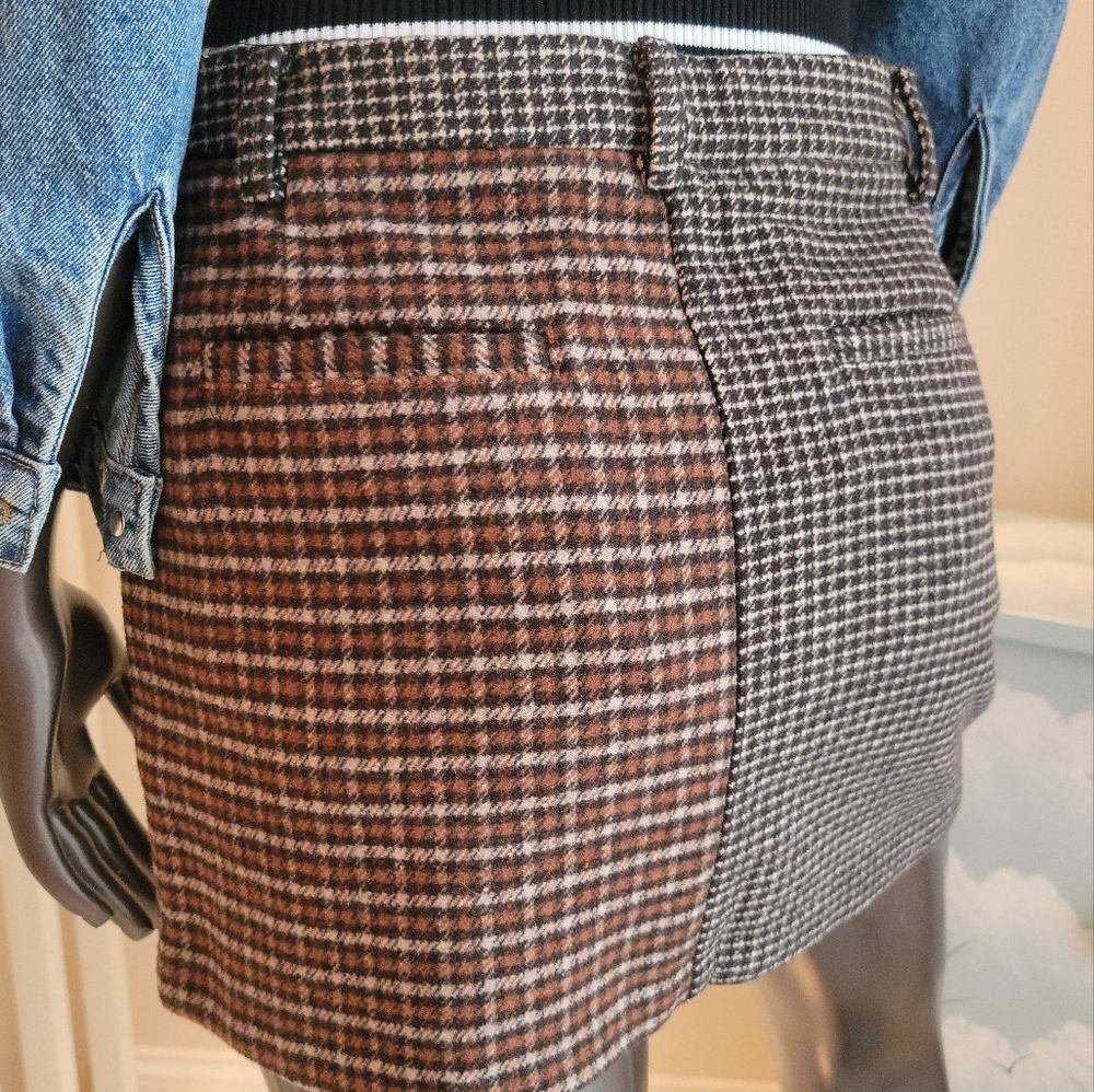 NWT Rails Prim Mixed Check Fall Miniskirt - Picture 4 of 15